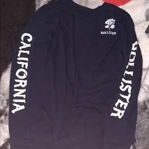 Hollister dark blue long sleeve t shirt